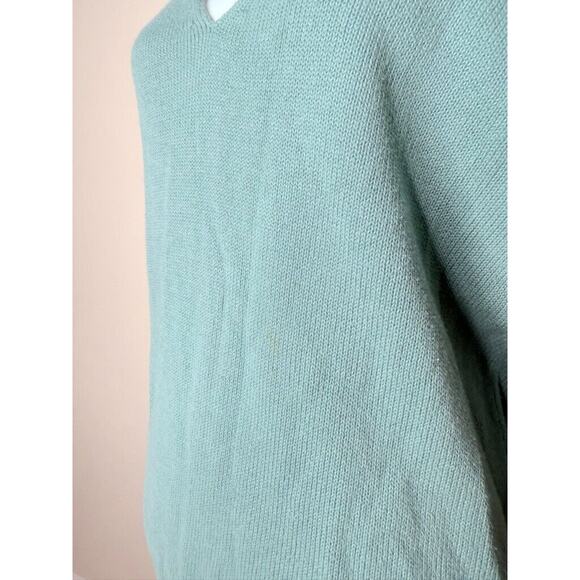 American Apparel Womens V Neck Knit Pullover Sweater 100 Cotton Small Preppy - Picture 4 of 8